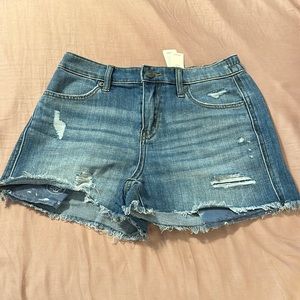 Aerie American Eagle AEO Cut Off Shorts Size XS Elastic in Waist size 24 25 NWT